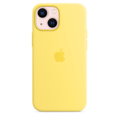Чехол LUX Silicone Case на iPhone 13 Lemon zest with MagSafe